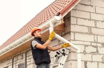 Pose et remplacement de gouttières à Sommaing
